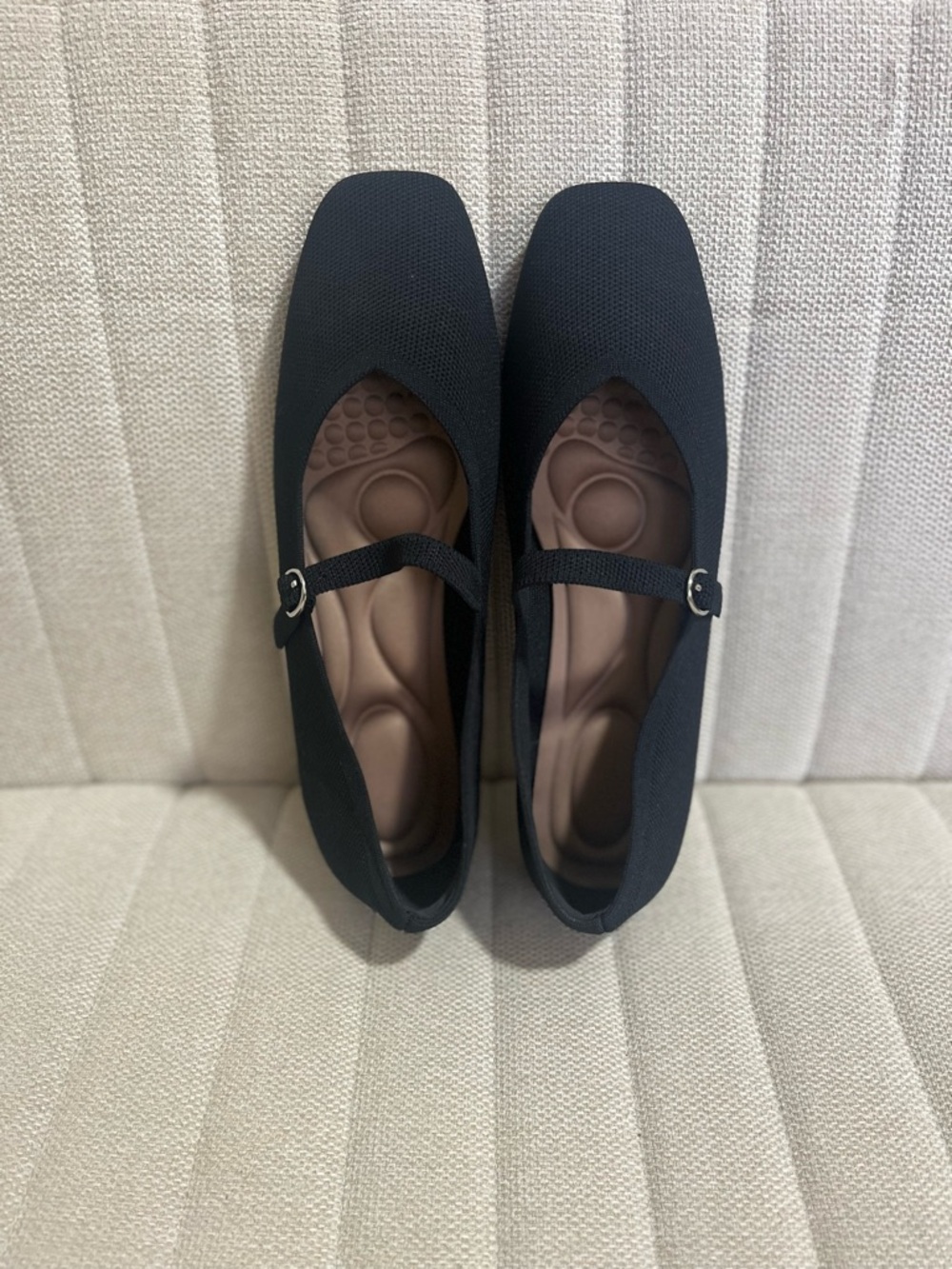 Black Mary Jane Comfort Flats